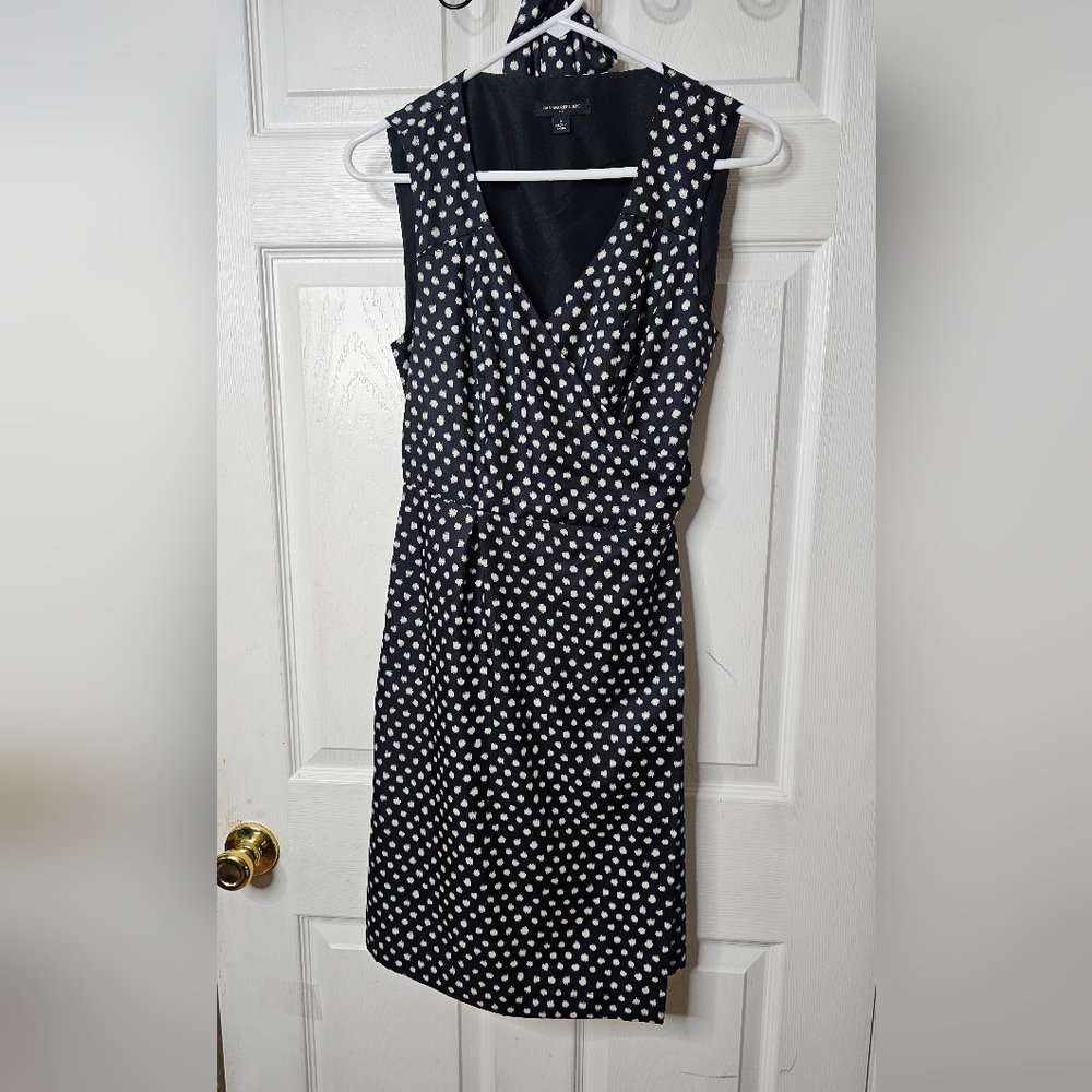 Banana Republic Polka Dot Wrap Dress Size 6 With Pockets